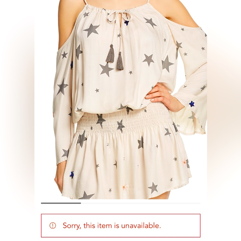 Surf Gypsy Cold Shoulder Tunic Dress/Swim Cover Up